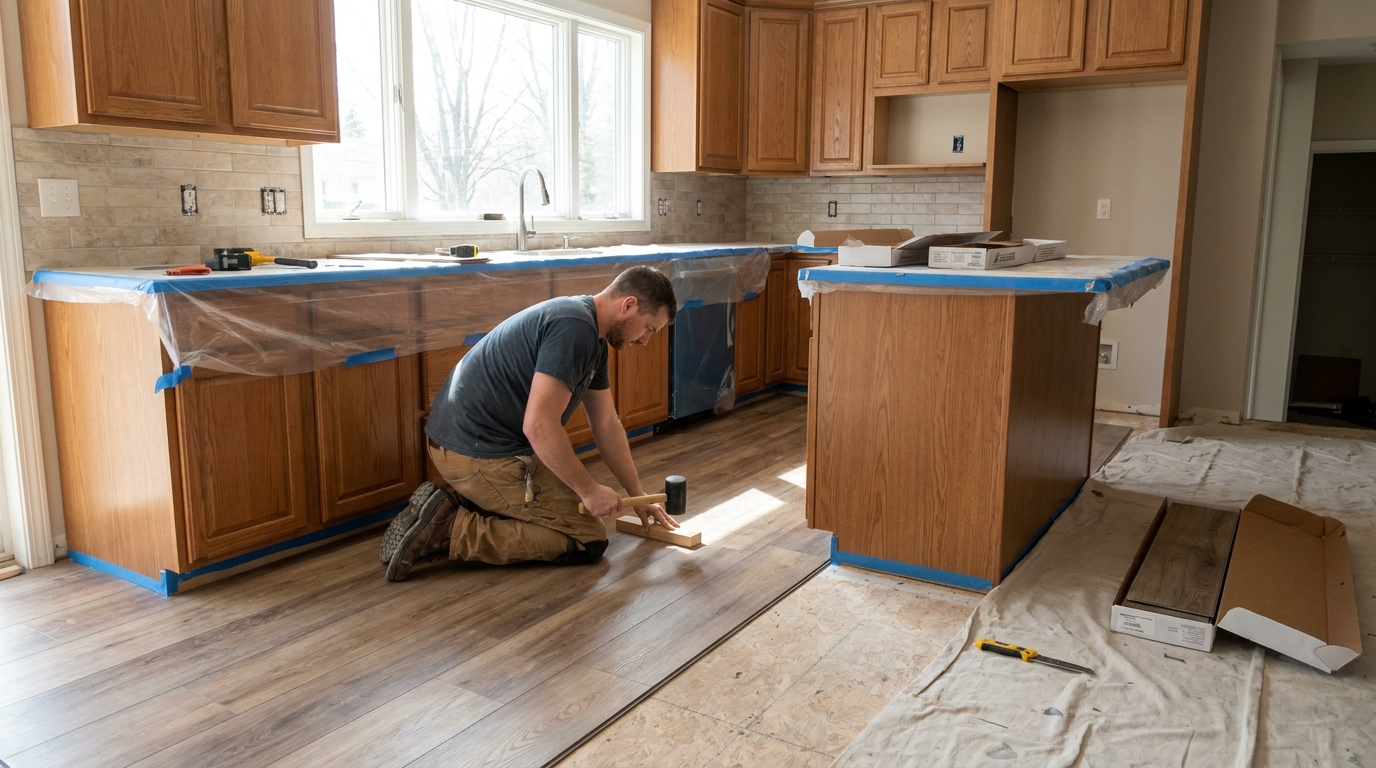 Kitchen Flooring project inspiration from BH Kitchen Remodeling Metro Detroit