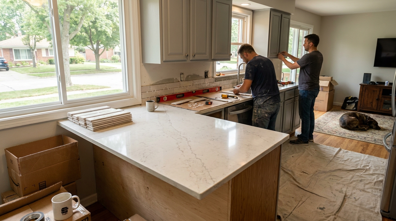 Partial Kitchen Refresh project inspiration from BH Kitchen Remodeling Metro Detroit